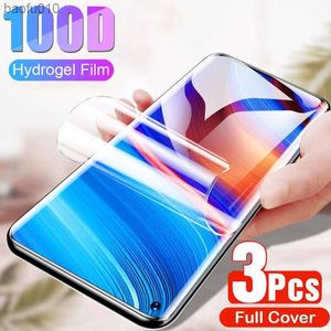 3pcs Film Hydrogel Film for Oppo Realme 9 8 7 Pro 4G 5G Screen Protector for Realme 9i 8i 7i C21y C25y C25S C3 C31 Film L230619