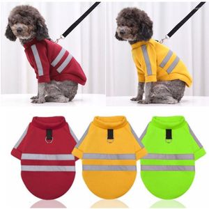 Abbigliamento per cani RE Abbigliamento riflettente Felpa invernale calda per animali domestici Pullover in pile morbido