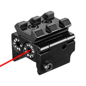 650nm 300m Mini High Quality Tactical Red Dot Laser Sight Scope 28x26mm Dc 4.5v Dual Weaver Rail Mount Compact