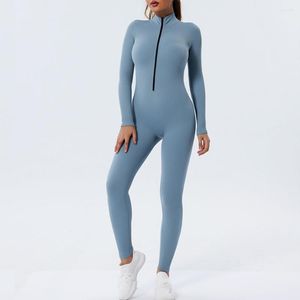 Active Sets Seamless Yoga Set Gym Tracksuits Workout Clothes Female Dance Fitness Suit Tight-Fitting One-Piece Pants