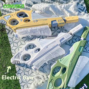 Gun Toys Electric Water Gun Glock Automatiska vattenpistoler Pistol Stor kapacitet utomhus strandbagövning Summerleksaker Barndag gåva 230724