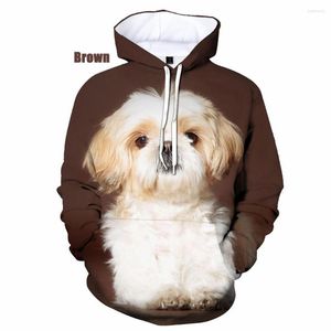 Hoodies voor heren De schattige Shih Tzu-hond Hoodie met 3D-print Heren Dames Animal Size XXS-4XL