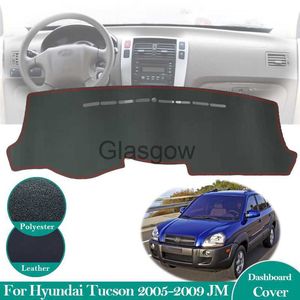 Автомобильный солнечный шад для Hyundai Tucson 2005 2009 JM AntiSlip кожаный коврик для приборной панели набор приборной панели Sunshade Dashmat Protect Carpet автомобильные аксессуары 2008 x0725