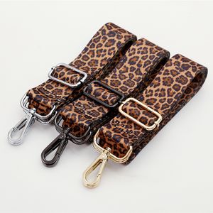 Bag Parts Accessories Leopard Straps Women Shoulder Messenger Bags DIY Adjustable Strap Part Female Handbag 230725