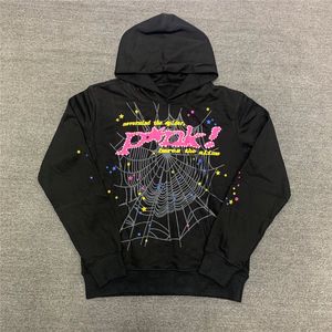 Erkek Hoodies Sweatshirts Hip Hop y2k Web Puff Baskı Hoodie Erkek Kadın Yüksek Kaliteli Genç Thug Melek Örümcek Ağır Kumaş Kazak 230724