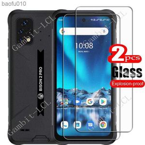 2PCS FOR UMIDIGI Bison 2 Pro 6.5" HD Tempered Glass Protective On UMI Bison2Pro Bison2 2Pro Phone Screen Protector Film Cover L230619