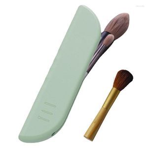 Storage Bags Makeup Brush Holder Travel Silicone Make Up Brushes Soft And Sleek Tools Organizer Bag With Magnet Closure For