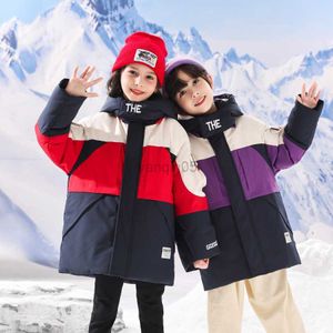 Down Coat Teen clothing Outerwear Snowsuit Boy Down Jacket Hooded Thick90% Duck Down Fur Collar Winter Coats 4 to 12 Years Kids Parkas HKD230725