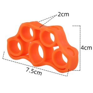 Decompression toy silicone finger grip Strength training device resistance band grip wrist yoga stretcher finger expander sports toy free UPS