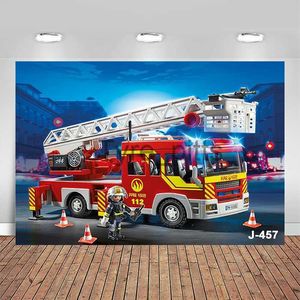 Hintergrundmaterial, Feuerwehrauto-Hintergrund, alles Gute zum Geburtstag, Party-Dekoration, bietet Feuerwehrmann, Feuerwehrauto, Feuerwehrmann-Hintergrund für Geburtstage x0724