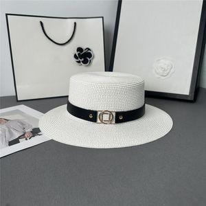 Designer Straw Hat Bucket Hats Bred Brim Hat Casual Sunhat Versatile Womens Mens Luxurys Summer Outdoor Versatile Simple Fashion 2023