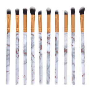 10 marble eye shadow blush concealer makeup brushes, many style choices, support custom LOGO