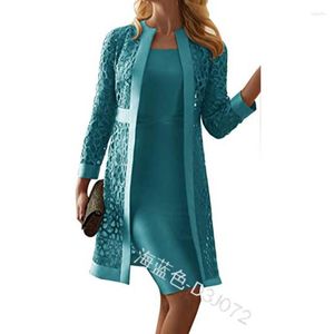 Casual Dresses 2023 Spring And Summer African Women Long Sleeve Lace O-neck Plus Size Dress Woman S-5XL