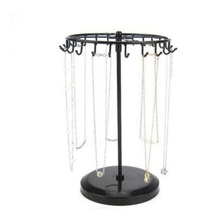 Fashion 15 33 18cm Rotary Jewelry Female Mannequin Display Stand Holder Earring Iron Frame Necklace Holder Accessories Base Storag2041