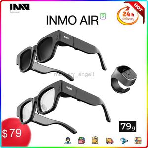 Smarta glasögon 4+32 GB AR Glasögon Anpassning Skärm Touch Touch Translation Glasögon Flat Mirror/Black Sun Glasses HKD230725