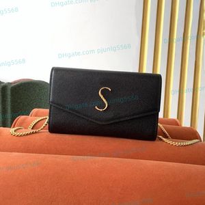 Hochwertige Luxurys Designer-Geldbörse aus glänzendem Leder mit Krokodilprägung, Umhängetaschen, neue Artikel, echte Lederketten-Geldbörsen, Handtaschen, modische Cross-Body-Taschen