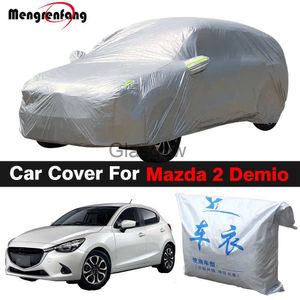 Auto Sonnenschutz Outdoor Auto Abdeckung Auto Indoor AntiUV Schatten Regen Schnee Staub Beständig Abdeckung Für Mazda 2 Demio x0725