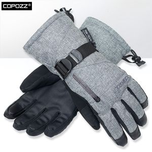 Guanti da sci COPOZZ Guanti da sci unisex Guanti da sci da -30 gradi Guanti touch screen Guanti da motoslitta impermeabili per motoslitta 230725