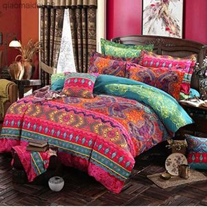 Bohemian 3D Combinter Sets Pedding Sets Mandala Duvet Zestaw Zestaw Winter Bedsheet Case Queen King Size Bedlinen Bedspread L230704