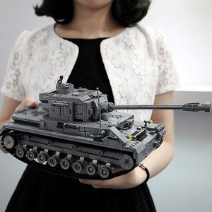 Bloki w magazynie 1193pcs długość 36 cm Duży Panzer IV F2 Tiger Building Model