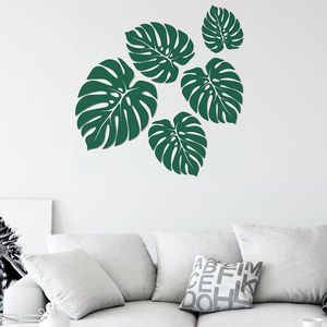 Wall Stickers Removable Green Leaf For Bedroom Living Room Decor DIY Art Decals Home Mural