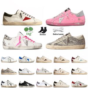 Golden Sneaker Luxury damskie męskie sukienki buty supergwiazda skórzane mokasyny niskie topy słynne trampki platform