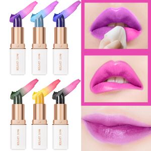 Lipstick 6 Colors Magic Temperature Color Changing Gloss Moisturizing Long Lasting Waterproof Crystal Jelly Lip Balm 230725