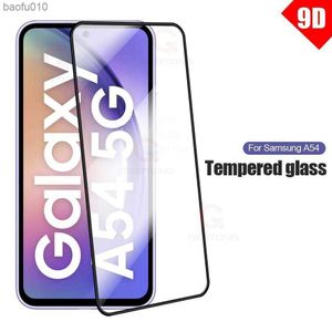 Szkło dla Samsung Galaxy A54 5G Telefon komórkowy Globalna wersja ekranowa dla Samsung Glaxy A14 A34 A24 A13 5G Temperted Glass L230619