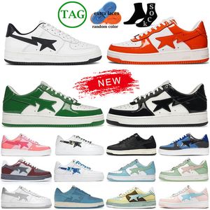 2023 Star Designers Casual Shoes Black White Blue Platform Patent Sk8 Sk Leather Green Jjjjound Brown Ivory Men Women Trainers Sneakers