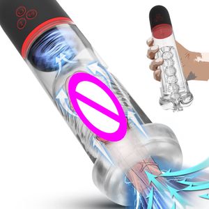 Masturbatori Pompa elettrica per il pene masturbazione maschile vuoto del pene migliora automaticamente la tazza del sesso orale maschile del giocattolo del sesso per adulti 230725