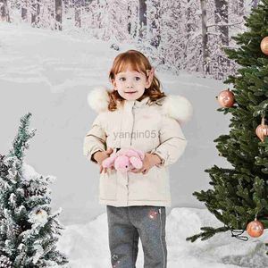 Down Coat Dave Bella Winter Children's Clothing Girls Duck Down Jacket Fashion Hooded Kids