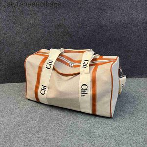 Lyxväska designer väska hög kvalitet dukväska handväska casual duffle påse tung linne