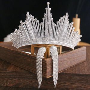 Bling Bling Set Crowns Earrings Bridal Jewelry Accessories Wedding Tiaras Rhinestone Crystal Headpieces Hair Wedding Crowns324s