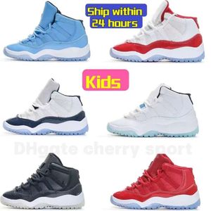 Kiraz Kırmızı Kids Basketl Ayakkabı Gamma Mavi UNC Bebek Toddler Spor Sneaker Okul Öncesi Okul Gece Yarısı Donanması Kazan 82 96 Pantone