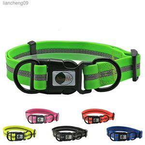 Reflective PVC Pet Dog Collar Adjustable Waterproof Anti-dirty Collars Leash Small Big Dogs Necklace Pets Outdoor Accessories L230620