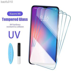 Protettore dello schermo della colla UV per Xiaomi Redmi Nota 9 7 8T 8 7A 8A 9A 9I 9C Nota 10 Pro Max 10S Film di protezione del telefono in vetro temperato L230619