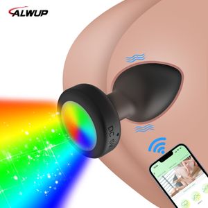 TOYS ANAL APP CONTROLLE CONTROLLO VIBRATORE Bluetooth Butt Men Massager Massager Female Buttplug Merce per adulti Sesso per donne Gay 230821