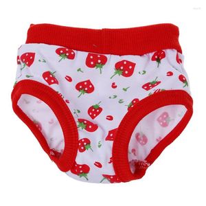 Dog Car Seat Covers Small Female Pet Puppy Clothes Physiological Sanitary Diaper Pant Red White M