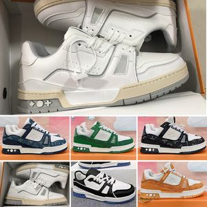 2023 moda clássica masculina feminina sapatos casuais treinador tênis impressão corte baixo verde vermelho preto branco Respirável corrida 39-44 B2