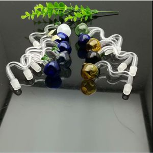 Glass Pipes Smoking blown hookah Manufacture Hand-blown bongs Colored Apple Glass Pot