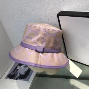 Cappello da pescatore da donna Viola Rosa Lettera Designer Cappelli da pescatore Cappellini da uomo Casquette Jumbo G Berretto da strada da uomo Misto cotone Bonnet aderente Fedora