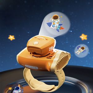 Bastoncini luminosi a LED Orologio per bambini Proiettore Giocattolo Piccolo ventilatore senza foglie Estate Mini USB portatile da polso Novità Giocattoli Sviluppa l'apprendimento dell'intelligenza 230724