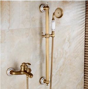 Wysokiej jakości złoty kran prysznicowy tytanowy złota kąpiel prysznic zestaw prysznic łazienkowy kran woda oszczędzająca wanna kran