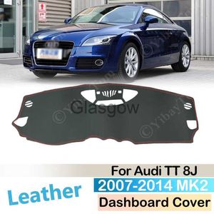 Car Sunshade For Audi TT 8J 2007 ~ 2014 MK2 AntiSlip Leather Mat Dashboard Cover Pad Sunshade Dashmat Carpet Accessories 2008 2009 2010 2011 x0725