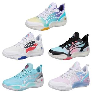 2023 MULTI FÄRG SLEARE-resistenta basketskor Män Purple Black Yellow Pink Blue Trainers Outdoor Sports Color5