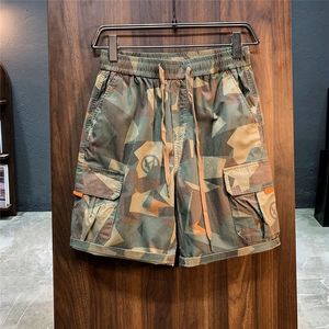 Mäns shorts Men sommar Camo varor Shorts Men's Korean Fashion Loose Ins Casual 1/5 Pants Street Clothing Shorts 230724