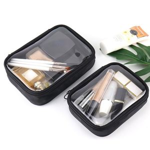 Kosmetiktaschen Hüllen Wasserdichte transparente Tasche Frauen Make-up Fall Reise Reißverschluss Klar Make-up Beauty Wash Organizer Bad Toilettenartikel Kit 230725