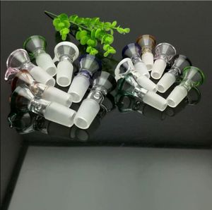 Glass Pipes Smoking blown hookah Manufacture Hand-blown bongs New Colorful Rock Hook Glass Adapter