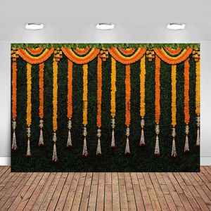 Bakgrundsmaterial indisk pooja traditionell fotografering bakgrund hindu puja ganpati mehndi festival bakgrund tageter erecta granit bröllop foton baner