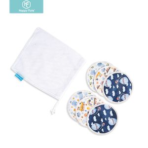 Almofadas de mama HappyFlute Almofadas de amamentação de bambu para mães Almofadas de amamentação laváveis à prova d'água Almofadas de bambu reutilizáveis com saco de roupa suja 230724